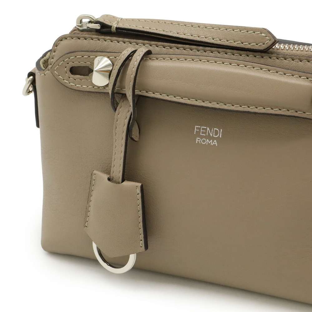 FENDI BY THE WAY Mini Handbag/Shoulder Bag in Greige Leather (8BL135) - Picture 10 of 10